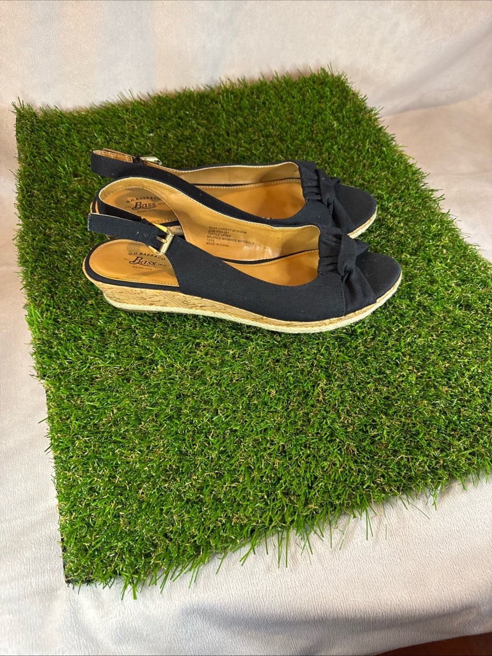 G.H. Bass & Co. Slingback Espadrille Wedged